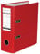 Original Falken PP-Color Kunststoff-Ordner Sonderformat. Made in Germany. 8 cm breit DIN A5 hoch mit Wechselfenster rot Rezepte Ringordner Aktenordner Briefordner Büroordner Plastikordner