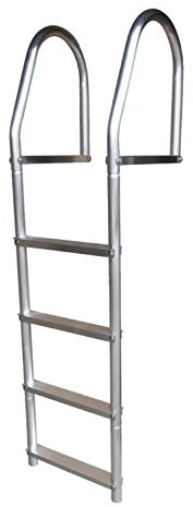 Dock Edge + ECO Weld Free Fixed Dock Ladder, 4 Steps, Aluminum
