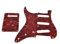 KAISH Lefty ST/Strat Style SSS Pickguard Tremolo Trem Cover Back Plate for USA/Mexico Stratocaster/Strat Vintage Tortoise