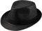 Miuno® Unisex Trilby Hut Herren Damen Partyhut Stroh Fedora Hut (H51091(Schwarz))