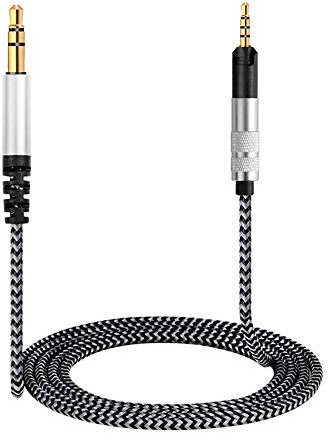 Tiandirenhe Câble audio compatible avec Sennheiser HD598 HD558 HD518,HD620S, HD599SE, HD599 casque écouteurs 3,5 mm vers 2,5 mm stéréo Bass, 1.8 m