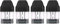 Uwell Caliburn Pod (1,4 Ohm), Uwell Kartusche mit fest integriertem Verdampferkopf für e-Zigarette, 4 Stück