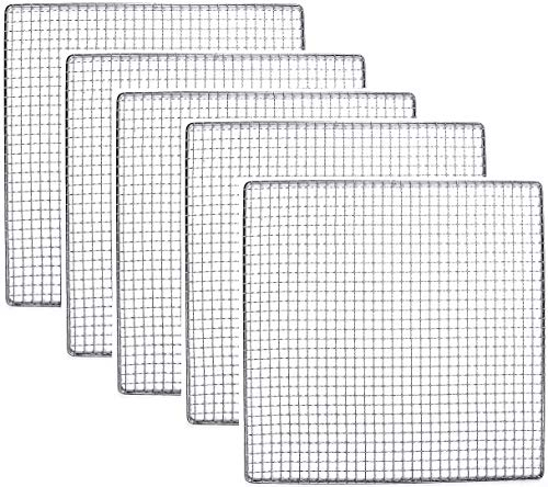 5 Stainless Steel Trays fits Excalibur Dehydrator Replacement UPGRADE Food Shelf Mesh Screen by Bright Kitchen (5 Trays)