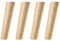 Qrity Möbelfuß Holz, 4 Stück 25cm Holzfüße Möbelfüße Sofafüße mit Montageplatten & Schrauben für Schrank, Sofa, Couchtisch, TV-Schrank und andere Möbelbeine
