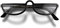 LONDON MOLE Brillen | Brainy Lesebrille | Halbmondbrille | Coole Leser | Herren Damen Unisex | Vollrandbrille | Federscharniere | Schwarz glänzend | Vergrößerung +1,0