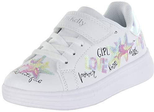 Lelli Kelly Kinder Halbschuhe weiß Mädchen Schuhe LK7818-AA01 Bianco Julie, Farbe:weiß, Größe:35 EU