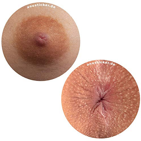 Anusticker® „Festival Edition“ [Lustige Arschloch Sticker für Männer & Frauen] – Poloch Aufkleber für Party, JGA, Festival, Karneval – Gag-Geschenk glänzend, Ø 5 cm (250 Stück)