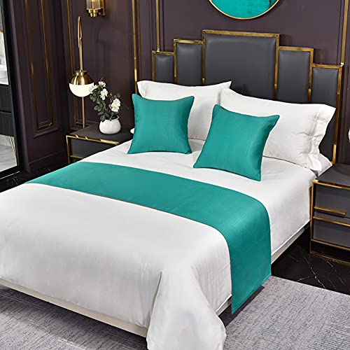Mrzyzy Bed Runner Bettläufer Betttuch Moderne Luxuriös Bettwäsche Schal Umweltfreundlich Italienischer Kaschmir Einfarbig Große Größe Dekoration Einfaches Tagesdecke Kissenbezug