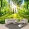 ZZXIAO Foto Wallpaper 3D Foresta Sole Natura Paesaggio Murale Soggiorno Camera da letto TV Divano Sfondo Rivestimen fotomurali poster murale Soggiorno camera letto minimalista tv sfondo-250cm×170cm