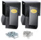 BETOOL Swing Set Brackets - 2pcs A Frame Swing Bracket Hardware with All Mounting Accessories (Black)