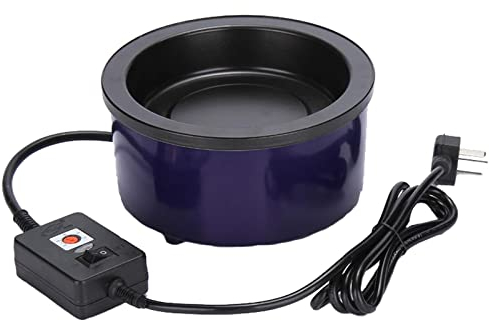 DIY Hot Melt Glue Pot, 200W Electric Hot Glue Skillet Adjustable Temperature Glue Pot Bonding Tools for Glue Sticks Pellets Beads