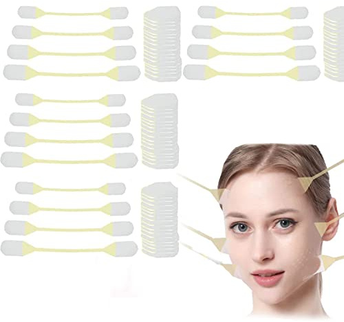 Power-Lifter Invisible Face Tape Face Lifter Invisible Face Tape Womens Facelift Tape For Face Invisible With Bands Face Lift Tape and Stickers (4 set)