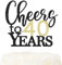LOVENJOY Cheers to 40 Years Cake Topper Hallo 40. Geburtstag Tortendeko für Happy 40th Birthday Hochzeitstag Party Kuchen Dekoration, Zweiseitiger Glitzer Schwarz und Gold