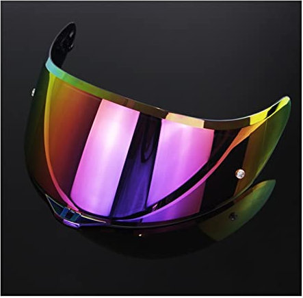 Motorrad Helm Objektiv, Motorradhelm -Visierlinse, Vollgesichts -Helm Visor kompatibel mit A-G-V K5 K3SV K1 Motorradhelm Visors Casco Moto K1 Visor Capacete K3SV Vissera K5 Objektiv Windschutzscheib