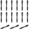 JANDH Aluminium Dart Schäfte, 15 Stück Gewinde mit O-Ring Dartpfeil-Schäfte in Schwarz, 40mm Dartschaft 2BA Universalgewinde, Passend für Soft Oder Steel Darts.