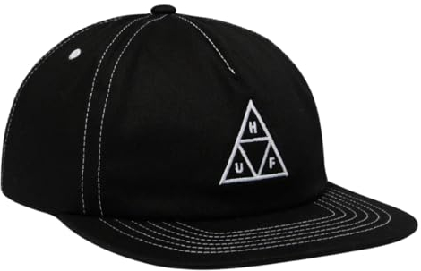 HUF Triple Triangle Unstrukturierte Snapback Cap - Schwarz-Weiß - Einheitsgröße