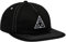 HUF Triple Triangle Unstrukturierte Snapback Cap - Schwarz-Weiß - Einheitsgröße