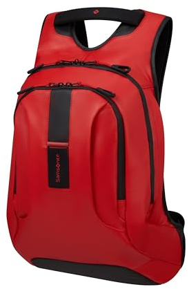 Samsonite Paradiver Light - Laptoprucksack L+ 15.6 Zoll, 48 cm, 24 L, Rot (Flame Red)