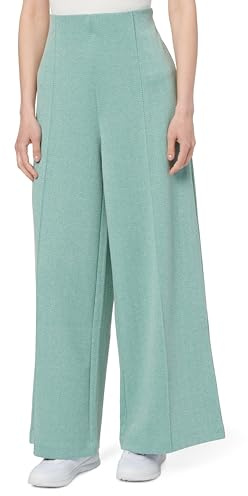 ICHI IHKATE Jacquard Damen Hose Stoffhose Culotte-Hose mit Reißverschluss Ziernähten Fischgratmuster Paspeltaschen Regular fit