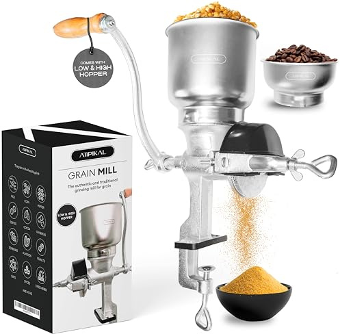 Atipikal Molino manual de grano Molino para moler maiz, molinillo de maíz, molinillo de alimentos con manivela
