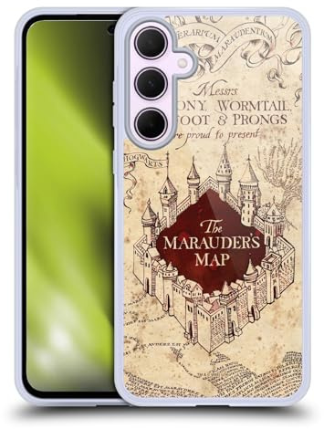 Head Case Designs Offizielle Harry Potter The Marauder's Map Prisoner of Azkaban II Soft Gel Handyhülle Hülle kompatibel mit Samsung Galaxy A35 5G