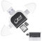 PLLYPE Lector de Tarjetas SD, 4 en 1 Lector Tarjetas Micro SD, USB-C, Adaptador de Tarjeta de Memoria de fotografía, TF Adaptador de Tarjeta Compatible con Windows,Mac OS,Linux,Android,Negro