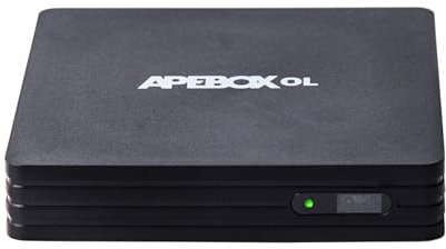 APEBOX OL, Décodeur IPTV Linux 4K avec WiFi Double Bande, Internet TV IP avec Multiprotocol TV (Stalker, Xtream et M3U), 1 Go de RAM et 8 Go de Mémoire Flash, YouTube
