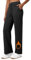 WILLIT Damen Fleece gefütterte Hose Winter Yogahose Thermohose Yoga Hose Weites Bein Lounge Hose mit Taschen Schwarz L