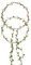 2 PCS Blumenkranz Haare Blumenkrone, Damen Mädchen Boho Blumen Haarband, Haarreifen Damen Stirnband, Braut Handgemachte Hochzeit Blume Blatt(Weiß und Rosa)
