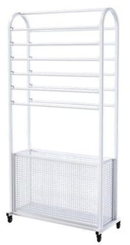 Ribbon Storage Display Rack Sewing Stand, Large Capacity Ribbon Storage Shelf Wrapping Paper Organizer, Tie Rack Scarves Rack Hijab Stand Necktie Holder, for Craft Room Cake Shop Flower Store