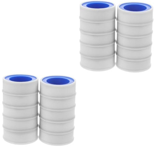 UKCOCO 20rolls Plumber Tape Ptfe Sealing Tape for Hose Leakproof Industrial Grade