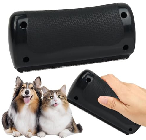 Groomify Bürste Hund, Bürste zur Entfernung von Tierhaaren, Grooming Hundebürste für Katze Hund, Groomify Pet Care Brush(FARBE:schwarz)