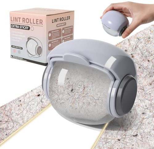 PEIKID Fusselrolle Wiederverwendbar,Mini Fusselrolle Ball für Unterwegs,Tragbar und Waschbar Gel-Fusselrolle Tierhaarentferner Kleidung,Ideal Für Hundehaare, Katzenhaare und Fussel HM001-GY