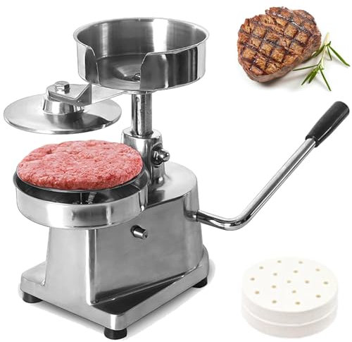 XSDAJSD Hamburger-Beef-Patty-Maker, kommerzieller Burger-Patty-Maker, Hamburgerpresse, robuste Burger-Presse aus Edelstahl (15 cm)