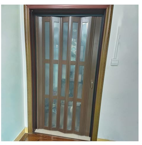 QHZYMX Puerta Corredera Plegable Acordeon Interior Puerta Plegable De 200 Cm, Puertas Plegables Tipo Acordeón De PVC, Puertas Interiores Retráctiles Ultra Altas para Privacidad(A,90x200cm(35x78in))