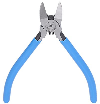 Xixian Needle Nose Pliers Ultra‑Thin, Professional Cutting Tools for Plastic Gates, Chrome Vanadium Steel Blue Mini, Convenient to Carry
