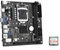 Booso Placa Base de Escritorio ITX H61 + CPU I3-3240 LGA 1155 Compatible con hasta 16 GB DDR3 1600 MHz Ranuras de RAM Tarjeta de Red de 100 M