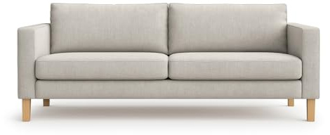 FMCTL Karlstad Sofabezug Ersatz für IKEA Karlstad Sofabezug 3-Sitzer Couchbezug (Hellgrau)