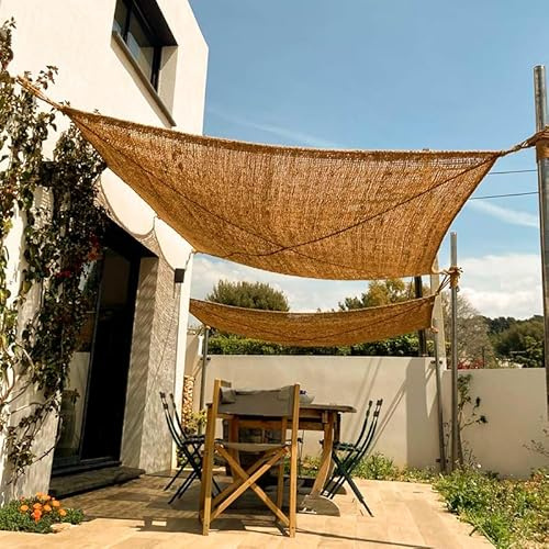 Newgarden Turqueta Sonnensegel aus Kokosfaser, 3 x 4 m, sehr robust, für den Außenbereich, Terrasse, Garten oder Strandclub