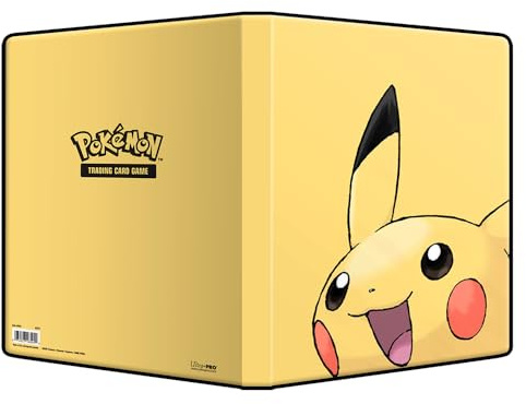 BB-Toy-Trades Versandschutz TCG PKM Portfolio Sammelalbum Binder Album 9-Pocket Karten-Album für 180 Sammelkarten mit Pikachu Motiv