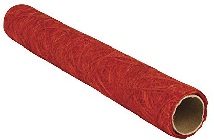 Rayher 5521818 Faserseide: Modern, 30cm, Rolle 5m, rot