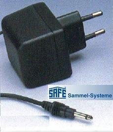 SAFE Nr. 9887 Netztrafo / Adapter nach VDE 0551 für 220-240 Volt für das SAFE SIGNOSCOPE T1 - das bewährte Profigerät - Wasserzeichenfinder / Prüfer - Das handliche Briefmarken Kompaktgerät zum prüfen Ihrer Marken & Schätze