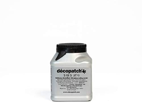 Decopatch VAUB180AO - Un vasetto di vernice vetrificante aquapro 180 ml, Brillante
