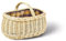 Einkaufskorb oval, natur, T 45cm x B 30cm x H 22/30cm