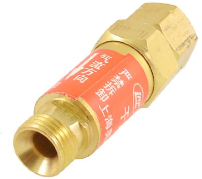 sourcing map HF-2 Metall Flashback Arrestor Acetylen Gas Rückschlagventil Reparatur Zubehör de
