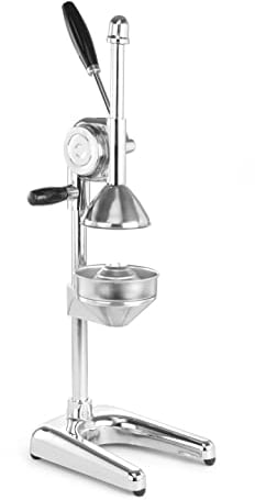 HENDI Zitruspresse, manuell, BarUp, Presskegel: ø80mm, ergonomischer langer Griff, Orangenpresse, Zitronenpresse, Saftpresse, Handpresse, 225x180x(H)510mm, Edelstahl, Aluminium, Orange