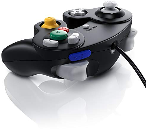 CSL - Nintendo GameCube Gamepad Controller - Nintendo Wii Wii U Gamepad - Vibrationseffekt - schwarz