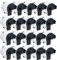 UCI 20x Endlos-Etiketten kompatibel für Brother DK-22205 (62mm x 30.48m) P-Touch QL-500, QL-500BS, QL-500BW, QL-550, QL-560, QL-560VP, QL-560YX, QL-570, QL-580, QL-580N, QL-650TD, QL-700, QL-710W, QL-720NW, QL-1050, QL-1050N, QL-1060N