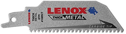 Lenox 4-in 8-Tpi Carbide Tooth Reciprocating Saw Blade