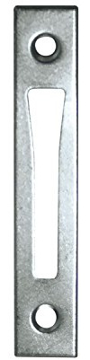 Schließblech zu Einstemmzunge, eckig, 85 x 15 x 1,25 mm, Stahl verzinkt, 1 Stück